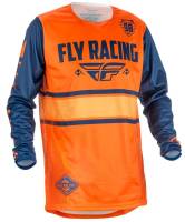 Fly Racing - Fly Racing Kinetic Era Jersey - 371-428S - Orange/Navy - Small - Image 1