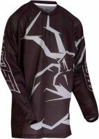 Moose Racing - Moose Racing Agroid Mesh Youth Jersey - 2912-1994 - Black/Gray - Medium - Image 1