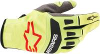 Alpinestars - Alpinestars Techstar Gloves - 3561021-503-XL - Yellow Fluo/Black/Bright Red - X-Large - Image 1