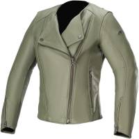 Alpinestars - Alpinestars Alice Leather Womens Jacket - 3115020-608-38 - Military Green - 24 - Image 1