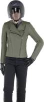 Alpinestars - Alpinestars Alice Leather Womens Jacket - 3115020-608-38 - Military Green - 24 - Image 4