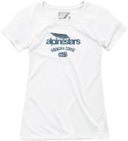 Alpinestars - Alpinestars Winged Team Womens T-Shirt - 1W19-73000-20-S - White - Small - Image 1