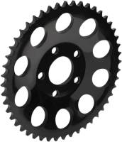 Drag Specialties - Drag Specialties 530 Chain Conversion Rear Sprocket - .46in. Dished - 48T - Gloss Black - 1210-1837 - Image 1