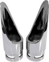 Baron Custom Accessories - Baron Custom Accessories Family Jewel Exhaust Tips - Scalloped - Chrome - BA-1100-01 - Image 2