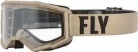 Fly Racing - Fly Racing Focus Youth Goggles - 37-51327 - Khaki/Brown / Clear Lens - OSFM - Image 1