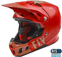 Fly Racing - Fly Racing Formula CC Primary Youth Helmets - 73-4302YL - Red/Khaki - Large - Image 1