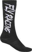 Fly Racing - Fly Racing MX Pro Socks - 350-0518S - Black/White - Sm-Md - Image 1