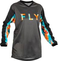 Fly Racing - Fly Racing F-16 Womens Jersey - 376-821X - Gray/Pink/Blue - X-Large - Image 1