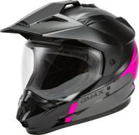 G-Max - G-Max GM11D Dual Sport Scud Helmet - G1113404 - Black/Pink/Gray - Small - Image 1