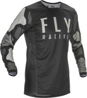 Fly Racing - Fly Racing Kinetic K221 Youth Jersey - 374-520YM - Black/Gray - Medium - Image 1