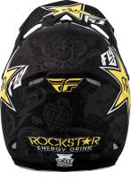 Fly Racing - Fly Racing F2 Carbon Rockstar Helmet - 73-4076-2-S - Matte Black/Charcoal/Yellow - Small - Image 2