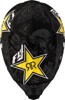 Fly Racing - Fly Racing F2 Carbon Rockstar Helmet - 73-4076-2-S - Matte Black/Charcoal/Yellow - Small - Image 3