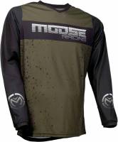 Moose Racing - Moose Racing Qualifier Jersey - 2910-6639 - Olive/Black - Large - Image 1