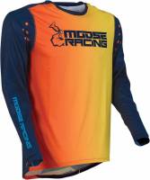 Moose Racing - Moose Racing Agroid Jersey - 2910-6406 - Navy/Orange - Large - Image 1