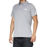 100% - 100% Corpo Polo - 35019-252-14 - Heather Gray/White - 2XL - Image 1