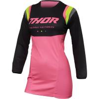 Thor - Thor Pulse Rev Womens Jersey - 2911-0240 - Charcoal/Pink - Large - Image 1