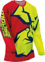 Moose Racing - Moose Racing Qualifier Youth Jersey - 2912-1975 - Red/Yellow/Blue - Large - Image 1