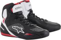 Alpinestars - Alpinestars Faster-3 Rideknit Riding Shoes - 2510319123-8 - Black/White/Red - 8 - Image 1