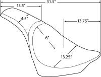 Drag Specialties - Drag Specialties Predator Smooth Vynil Seat - 0802-1152 - Image 5