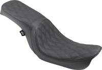 Drag Specialties - Drag Specialties Predator 2-Up Double Diamond Stitched Seat - Black - 0803-0541 - Image 1