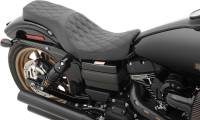 Drag Specialties - Drag Specialties Predator 2-Up Double Diamond Stitched Seat - Black - 0803-0541 - Image 2