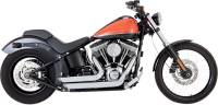 Vance & Hines - Vance & Hines Shortshots Staggered Exhaust System - Chrome - 17225 - Image 1