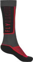 Fly Racing - Fly Racing MX Socks - 350-0512S - Black/Gray/Red - Sm-Md - Image 1