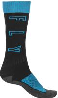 Fly Racing - Fly Racing MX Socks - 350-0514L - Black/Blue/Gray - Lg-XL - Image 2