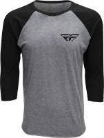 Fly Racing - Fly Racing Fly Art 3/4 Sleeve Tee - 352-06522X - Black - 2XL - Image 1