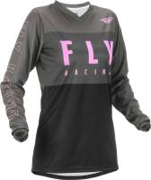 Fly Racing - Fly Racing F-16 Womens Jersey - 375-8212X - Gray/Black/Pink - 2XL - Image 1