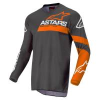 Alpinestars - Alpinestars Fluid Chaser Jersey - 3762422-1794-S - Anthracite/Coral Fluo - Small - Image 1