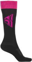 Fly Racing - Fly Racing MX Youth Socks - 350-0517Y - Black/Pink/Gray - OSFM - Image 1