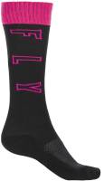 Fly Racing - Fly Racing MX Youth Socks - 350-0517Y - Black/Pink/Gray - OSFM - Image 2