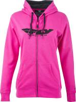 Fly Racing - Fly Racing Corporate Womens Zip-Up Hoody - 358-0069M - Pink - Medium - Image 1