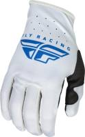 Fly Racing - Fly Racing Lite Youth Gloves - 376-716YM - Gray/Blue - Medium - Image 1