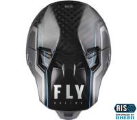 Fly Racing - Fly Racing Formula Carbon Axon Helmet - 73-4423M - Black/Gray/Blue - Medium - Image 3