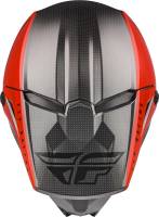 Fly Racing - Fly Racing Kinetic Straight Edge Youth Helmet - 73-8635YM - Red/Black/Gray - Medium - Image 3