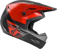 Fly Racing - Fly Racing Kinetic Straight Edge Youth Helmet - 73-8635YM - Red/Black/Gray - Medium - Image 4