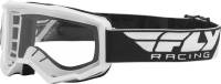 Fly Racing - Fly Racing Focus Goggles - 37-5102 - White / Clear Lens - OSFM - Image 1