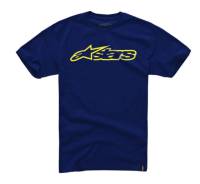 Alpinestars - Alpinestars Blaze T-Shirt - 1032-72032-7050-MD - Navy/Yellow - Medium - Image 1