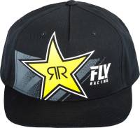 Fly Racing - Fly Racing Fly Rockstar Hat - 351-0870 - Black - OSFA - Image 3