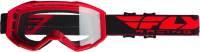 Fly Racing - Fly Racing Focus Youth Goggles - 37-5120 - Red / Clear Lens - OSFM - Image 1