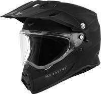 Fly Racing - Fly Racing Trekker Solid Helmet - 73-7021L - Matte Black - Large - Image 1