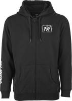 Fly Racing - Fly Racing Fly Lite Zip Up Hoodie - 354-01702X - Black/White - 2XL - Image 1