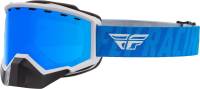 Fly Racing - Fly Racing Focus Snow Goggles - FLB-042 - Gray/Blue / Sky Blue Mirror Blue Lens - OSFM - Image 1