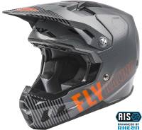 Fly Racing - Fly Racing Formula CC Primary Youth Helmets - 73-4308YL - Gray/Orange - Large - Image 1