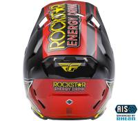 Fly Racing - Fly Racing Formula CC Rockstar Helmet - 73-4309L - Black/Red/Yellow - Large - Image 2