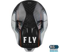 Fly Racing - Fly Racing Formula Carbon Axon Helmet - 73-4428S - Black/Gray/Orange - Small - Image 3