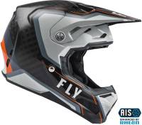 Fly Racing - Fly Racing Formula Carbon Axon Helmet - 73-4428S - Black/Gray/Orange - Small - Image 4