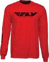 Fly Racing - Fly Racing Fly Corporate Long Sleeve Shirt - 352-41482X - Red - 2XL - Image 1